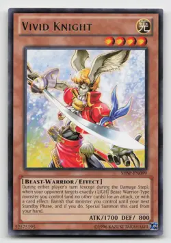 Yugioh Vivid Knight SHSP-EN099 Rare Unlimited Edition NM - Image 1