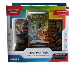 Pokemon TCG First Partner Illustration Collection Series 3 Kit 6 Cards +3 Promos - Image 1