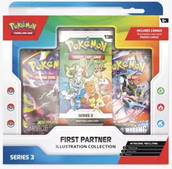 Pokemon TCG First Partner Series 3 Box Set with 3 English Promo Cards - Image 1