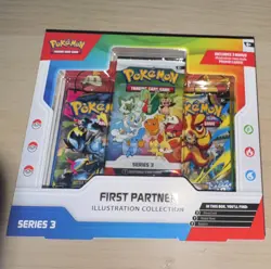 Pokemon TCG First Partner Illustration Collection Series 3, 3 Promo Cards - Image 1
