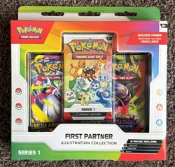 Pokemon TCG First Partner Illustration Collection Series 1 Box 30th Anniversary - Image 1