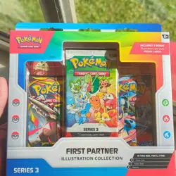 Pokemon TCG First Partner Illustration Collection Series 3 Box Promo English 6+ - Image 1