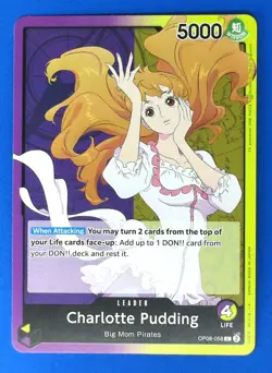 Two Legends Charlotte Pudding (058) #OP08-058 ONE_PIECE CARD - Image 1