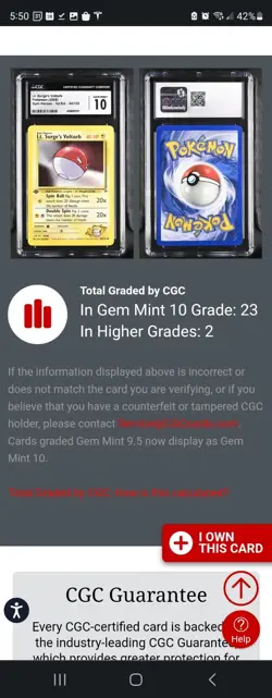 (POP 23) CGC 10 GEM MINT Lt. Surge's Voltorb 84/132 1st Edition Pokemon Card - Image 4