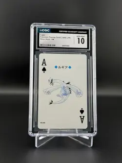 Lugia Ace of Spades - 1999 Pokemon Silver Playing Card #249 Gem CGC 10 - Image 1