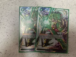 Bandai Dragon Ball Super Card Game Gigantic Meteor FS03-015 Alt Green Foil x2 - Image 1