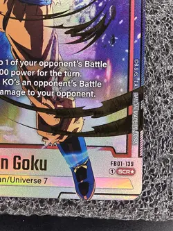 Bandai Dragon Ball Super Card Game Son Goku FB01-139 SCR Alt Art - Image 2