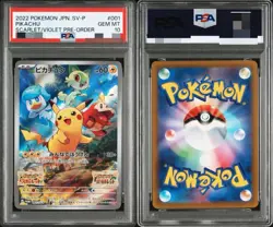 PSA 10 Pikachu 001/SV-P Pokemon SV Promo Japanese 2022 Scarlet Violet - Image 2