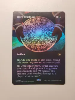 MTG Magic FOIL Herd Heirloom BORDERLESS 347 Tarkir Dragonstorm NM - Image 1