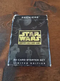 STAR WARS Premiere Customizable Card Game 60 Card Starter Set 1995 - Image 1