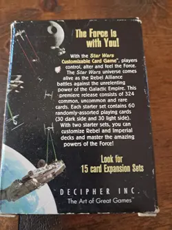 STAR WARS Premiere Customizable Card Game 60 Card Starter Set 1995 - Image 2