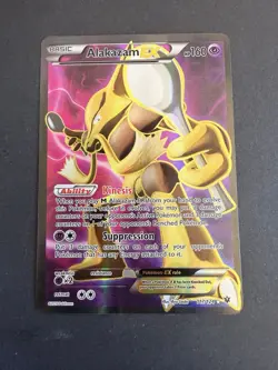 Pokemon Alakazam-EX TCG Fates Collide Holo Card 117/124 Full Art Ultra Rare LP - Image 1