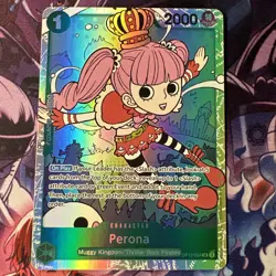 One Piece CCG - Perona OP12-034 Legacy of the Master Foil SR NM Condition - Image 1