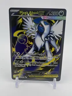 Pokemon TCG Mega Absol EX 161/132 ME01 Mega Evolution Ultra Rare Holo Full Art - Image 1