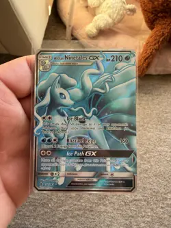 Pokemon Alolan Ninetales GX Full Art Holo TCG Card 132/145 2017 Ultra Rare NM - Image 1