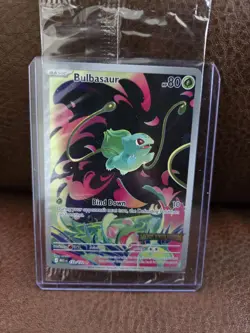 Pokemon TCG Mega Evolutions Stamped Promo Card - Bulbasaur 133/132 - NM - SEALED - Image 1