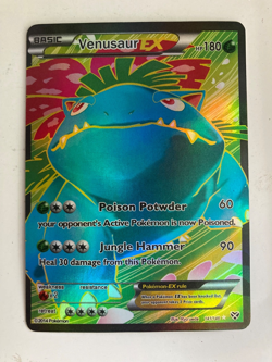 Venusaur EX 141/146 Full Art Ultra Rare XY Base Set Pokemon Card Holo NM/LP - Image 1