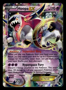 Hoopa EX 36/98 EX Rare Holo Ancient Origins Pokemon Card - 1 - Image 2