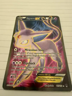 Pokemon TCG Espeon EX 117/122 Breakpoint Full Art Holo Ultra Rare English 2016 - Image 2