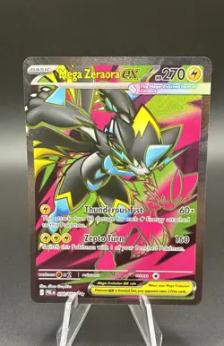Mega Zeraora ex 098/084 Ultra Rare Full Art Holo Pokemon TCG Pitch Black - Image 1