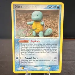 Pokemon TCG Ditto (Squirtle) EX Delta Species 40/113 Regular Uncommon EN 60HP - Image 1