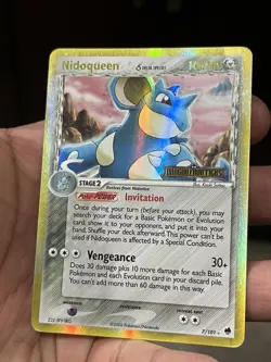Pokemon TCG Nidoqueen 7/101 Delta Species Dragon Frontiers 2006 Reverse Holo MP - Image 1