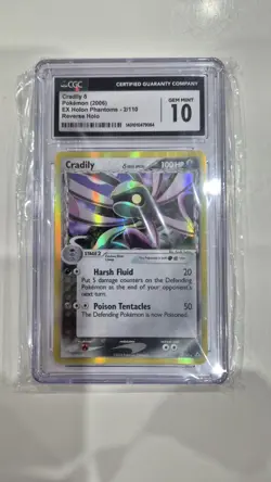 Cradily 2/110 Rare Holo Delta Species EX Holon Phantoms 2006 Pokemon CGC - 10 - Image 3