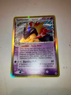 Pokemon TCG Typhlosion (Delta Species) EX Dragon Frontiers 12/101 Holo - Image 1