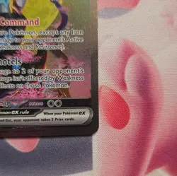 Pokemon TCG Iron Crown ex 206/162 SV05 Temporal Forces SIR Full Art Holo Eng - Image 2
