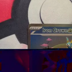 Pokemon TCG Iron Crown ex 206/162 SV05 Temporal Forces SIR Full Art Holo Eng - Image 4