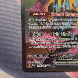 Pokemon TCG Iron Crown ex 206/162 SV05 Temporal Forces SIR Full Art Holo Eng - Image 5