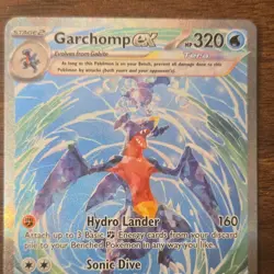 Pokemon TCG Garchomp ex 245/182 SV04 Paradox Rift SIR Full Art Holo EN - Image 3