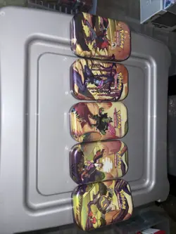 Pokemon TCG Scarlet & Violet Shrouded Fable Mini Tin Set of 5 - Sealed - Image 1