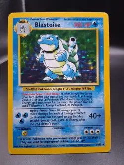 Blastoise 2/102 Base Set Holo 1999 WOTC Pokemon Card LP/MP Vintage Rare - Image 2