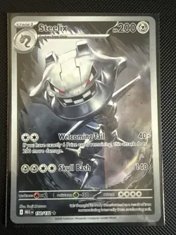 Steelix 150/132 Illustration Rare Mega Evolution Pokemon Holo Near Mint - Image 1