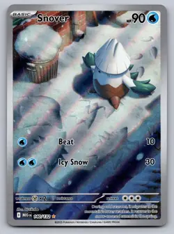 Snover 140/132 Illustration Rare Mega Evolution Pokemon Holo Near Mint - Image 1