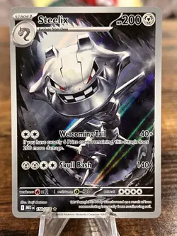 Pokemon TCG 2025 Steelix 150/132 Mega Evolution Illustration Rare Card NM - Image 1