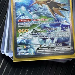 Pokemon Card 2023 Scarlet & Violet 151 Zapdos EX 202/165 Special Illustration - Image 5