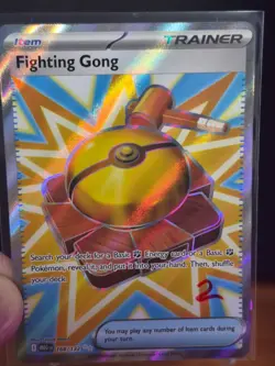 Fighting Gong - Ultra Rare - Mega Evolution 168/132 - NM - Pokemon Card - Image 3
