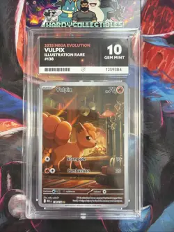 Pokemon TCG Vulpix 138/132 Illustration Rare -Mega Evolution Ace 10 Perfect Subs - Image 1