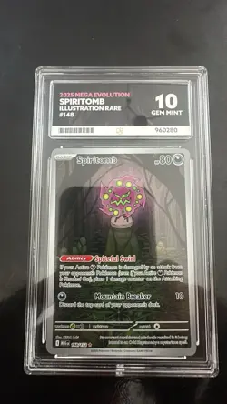 ACE Grading 10 Spiritomb Mega Evolution Illustration Rare 148/132 EN 2025 - Image 1