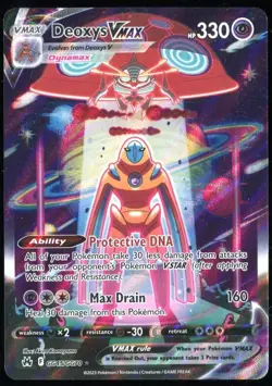 Deoxys VMAX Pokemon Card GG45 Crown Zenith 2023 Alternate Art Near Mint - Image 1