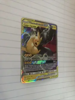 Pikachu & Zekrom Tag Team GX Holo Card 33/181 Sun and Moon - Image 3