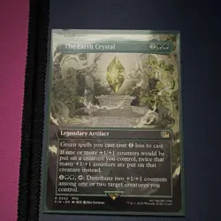 The Earth Crystal (Borderless Full Art) - FINAL FANTASY R 0342 Rare Foil MTG NM - Image 1
