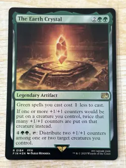 The Earth Crystal Foil MTG Final Fantasy FFIII Rare Legendary Artifact - Image 1