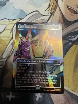 The Mind Stone (Borderless) Marvel Super Heroes Foil #386 MTG NM/M - Image 1