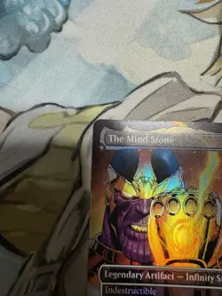 The Mind Stone (Borderless) Marvel Super Heroes Foil #386 MTG NM/M - Image 3