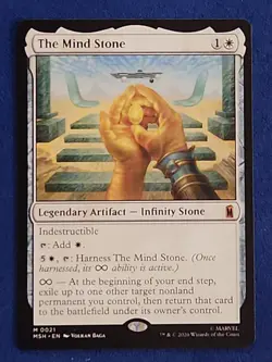 The Mind Stone 0021 Marvel Super Heroes Mythic Regular Non-Foil MTG Magic Mint - Image 1
