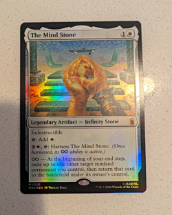 MTG Marvel Super Heroes The Mind Stone 0021 Mythic Foil Holo - Image 1