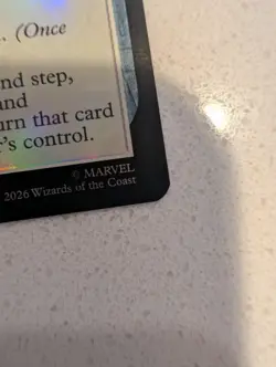 MTG Marvel Super Heroes The Mind Stone 0021 Mythic Foil Holo - Image 2